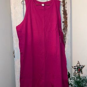 Sleeveless shift dress